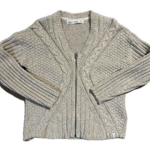 Woolrich Beige Cable Knit Cardigan